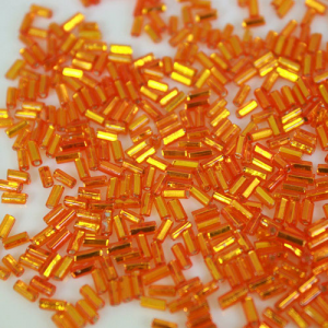 Perline di conteria arancione Ø4 mm vetro di Murano