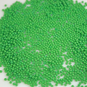 Perline di conteria verde pasta di vetro Ø1,5 mm