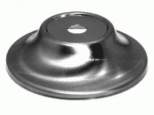 Piattino bobeche per lampadari in ferro grezzo Ø80x20 mm con foro centrale Ø10 mm