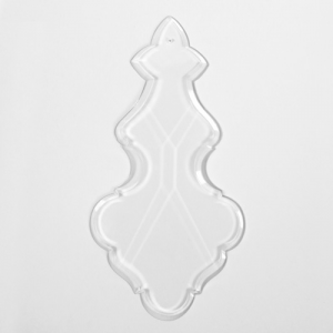 Placca taglio classico 180 mm cristallo puro Boemia. Per restauri lampadari Maria Teresa