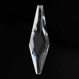 Prisma in cristallo puro di Boemia sfaccettato 114 mm. Ricambio per lampadari vintage
