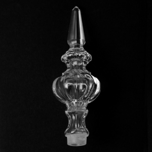 Puntale in cristallo di Boemia altezza 15 cm. Decoro per lampadario e ricambio per restauro lampadari Boemia