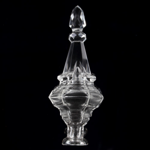 Puntale in cristallo di Boemia altezza 19,5 cm. Decoro per lampadario e ricambio per lampadari cristallo Boemia