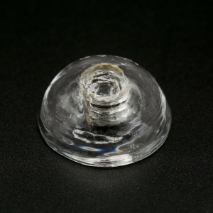Ricambio per lampadario calottina finale in vetro pieno con vite femmina