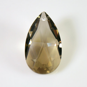 Swarovski pendente mandorla sfaccettata, taglio classico cristallo Golden Teak 38 mm - 8721 -