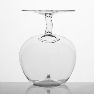 Vaso in vetro trasparente cristallo 14 cm per decorazioni floreali. Vaso monofiore, decorazione per tavolo