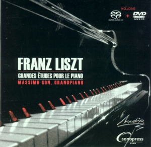 FRANZ LISZT GRANDES ETUDES POUR LE PIANO MASSIMO GON  AUDIOPHILE EDITION SACD + DVD A