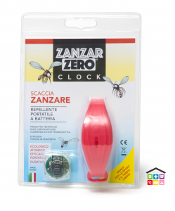 ZANZARZERO® CLOCK REPELLENTE ELETTRONICO PORTATILE SCACCIA ZANZARE