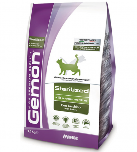 Gemon Cat - Sterilizzato - Tacchino - 1.5 kg