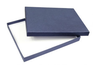 Scatola rettangolare cartoncino blu