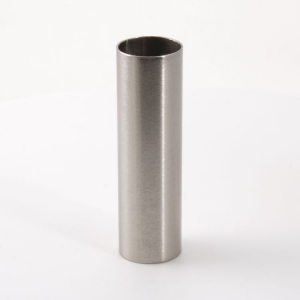 Tubo cover guscio copri portalampade metallico finitura nikel spazzolato Ø30x100 mm