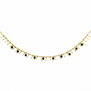 COLLANA BAGUETTE BLACK&GOLD