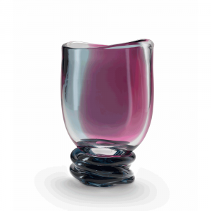 Vase Giselle Large Air Force Blue-Ruby Red