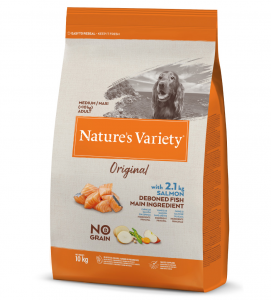 Nature's Variety - Original Dog - No Grain - Medium/Maxi - Adult - Salmone - 10 kg
