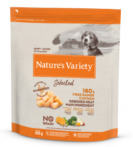 Nature's Variety - Selected Dog - No Grain - Junior - Pollo - 600 gr