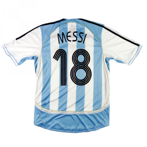 2007 Argentina Maglia M #18 Messi (Top)