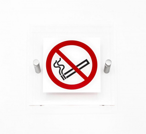 Cartello in plexiglass serie Plexline Economy vietato fumare
