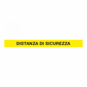 Adesivo calpestabile DISTANZA DI SICUREZZA