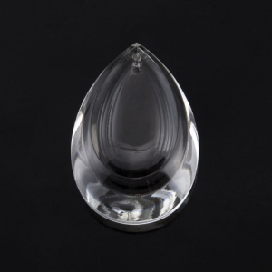 Pendente goccia lacrima altezza 60 mm in vetro molato cristallo