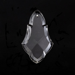 Placca altezza 75 mm cristallo puro di Boemia. Per restauri lampadari Maria Teresa
