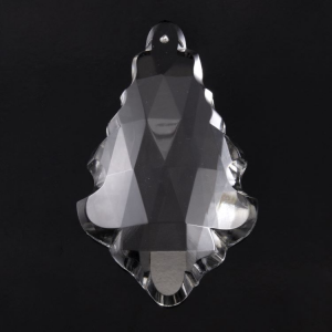 Placca pendente 125 mm cristallo di Boemia molato a mano. Goccia per lampadari.
