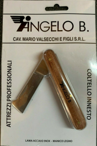 Coltello per Innesto Angelo Bergamasco - Lama in Acciaio Inox e manico in legno