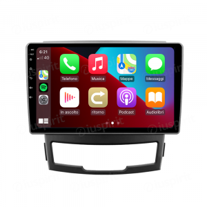 ANDROID autoradio navigatore per SsangYong Korando 3 2010-2013 CarPlay Android Auto GPS USB WI-FI Bluetooth 4G LTE