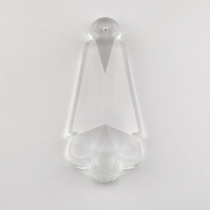 Placca pendente 100 mm cristallo di Boemia molato a mano. Goccia per lampadari.