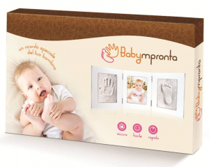 Babyimpronta Portafoto Doppio C/Impronte Cornice In Plexiglass Regalo 207