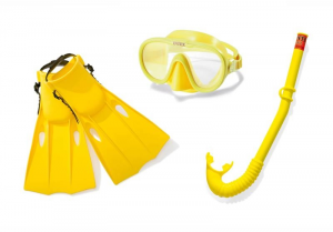 INTEX Set maschera, boccaglio e pinne accessorio subacqueo