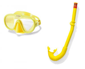 INTEX Set maschera e boccaglio adventurer accessorio subacqueo
