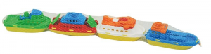 ADRIATIC Set 4 mini barchette colorate gioco da bambino