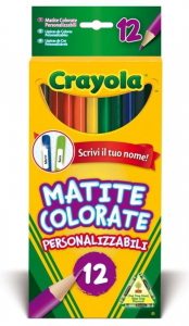 CRAYOLA 12 Matite Colorate Personalizzabili Pastelli A Matita Gioco Disegno 622