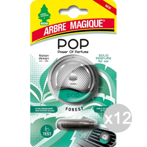 Set 12 ARBRE MAGIQUE Pop Forest Deodorante Con Gancio Solido Profumatore Per Auto