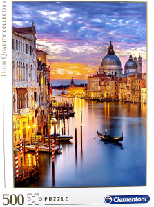 Clementoni - Puzzle Lighting Venice 500 Pezzi