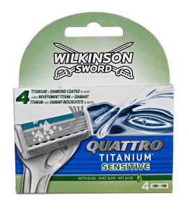 WILKINSON Quattro titanium sensitive ric.X4 pz. - Lame e rasoi