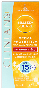 CLINIANS Fp15 viso/mani/decolette 75 ml. - Prodotti solari