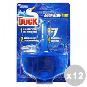 DUCK Set 12 DUCK Tavoletta per wc aqua blue 4 in 1