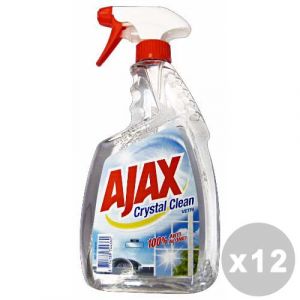 AJAX Set 12 AJAX Detergente vetri crystal clean trigger 750 ml.