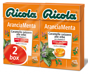 RICOLA Caramelle in astuccio Arancia Menta Dr4205 50 gr