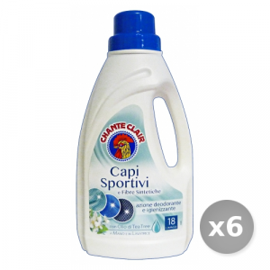 Set 6 CHANTE CLAIR Bucato Capi Sportivi Sintetici 900 ml Detergenti Casa