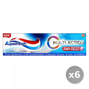 Set 6 AQUAFRESH Dentifricio Multi Action 75 ml - Dentifrici