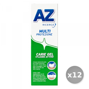 Set 12 AZ Dentifricio Base Protezione Carie Verde gel 75 ml Prodotti per il Viso