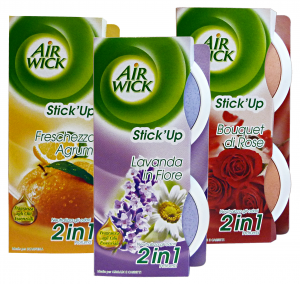 AIR WICK Stick-UP * 2 Pezzi Deodorante Candele E Profumatori