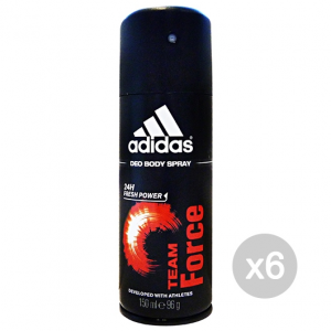 Set 6 ADIDAS Deodorante Spray Team Force 150 ml Igiene E Cura del corpo