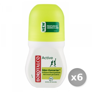 Set 6 BOROTALCO Deodorante roll-on active cedro/lime 50 ml prodotto per il corpo