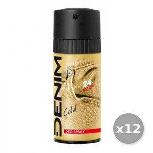 Set 12 DENIM Deodorante Spray GOLD Cura del corpo