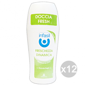 Set 12 INFASIL Deodorante Roll-On Fresca Energia 50 ml Igiene E Cura del corpo