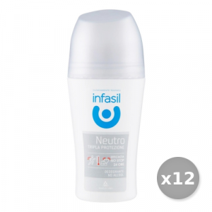 Set 12 INFASIL Deodorante Roll-On N.TRiparazione LA Protezione 50 ml Cura del corpo