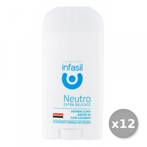 Set 12 INFASIL Deodorante Stick Neutro Extradelicato 50 ml Igiene E Cura del corpo